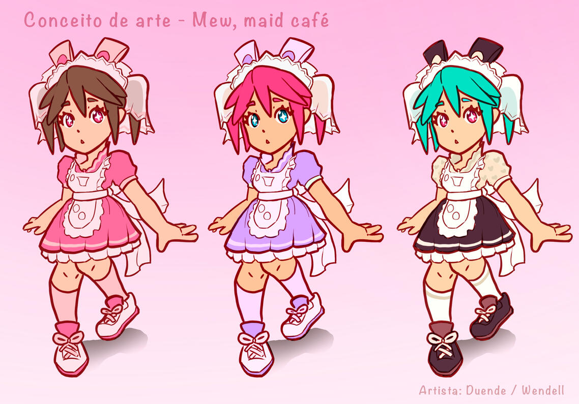 Testes de cor da personagem escolhida, 2025